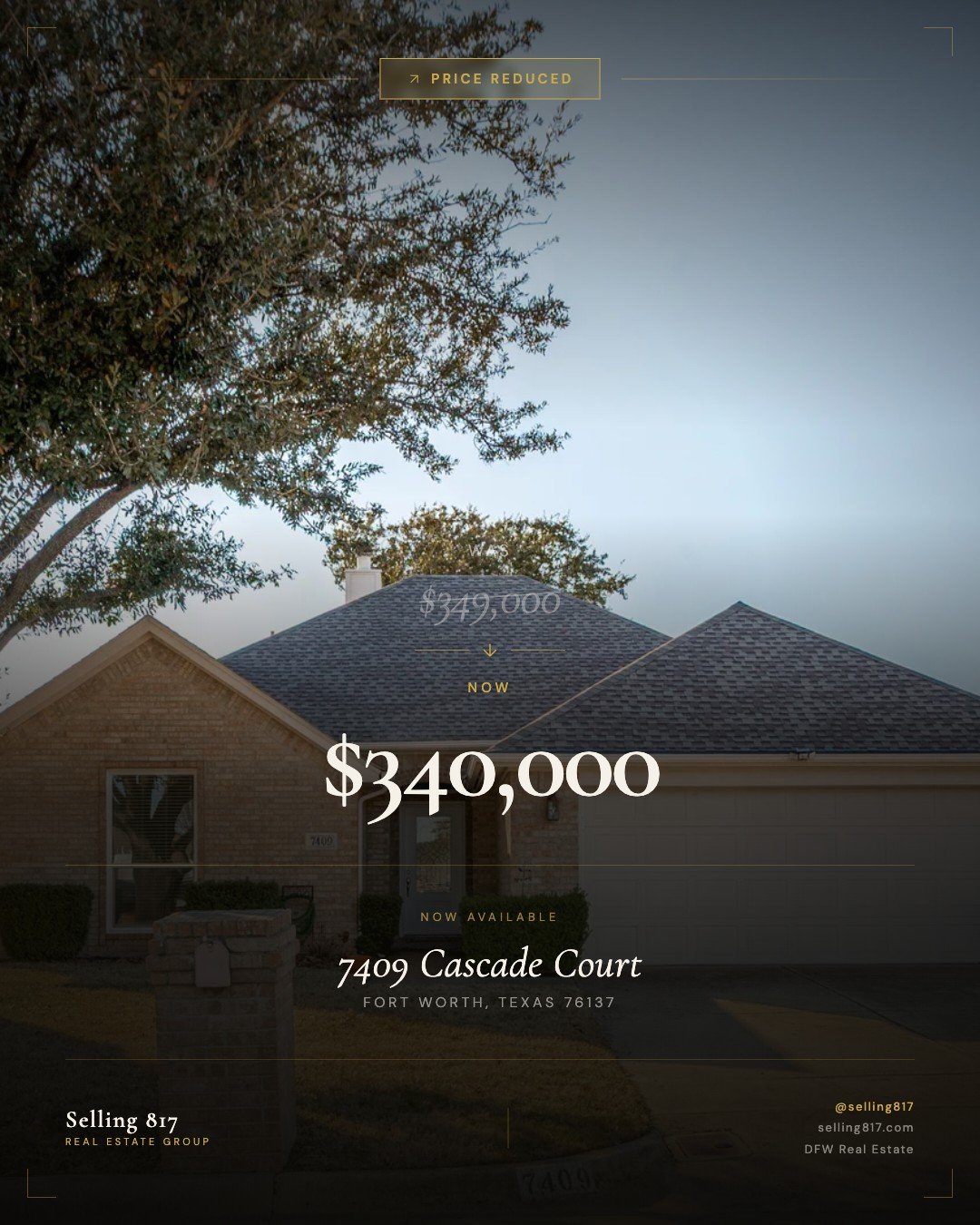 Price reduction graphic