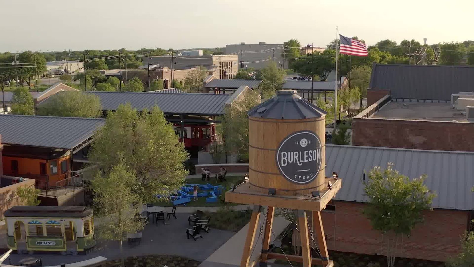Old Town Burleson water tower