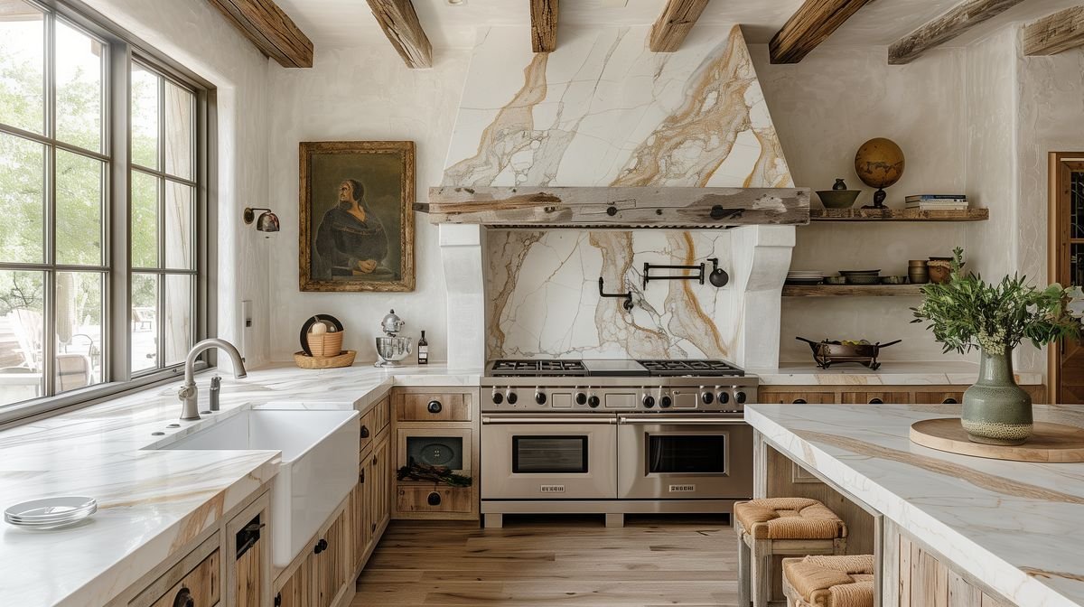 Luxury marble kitchen