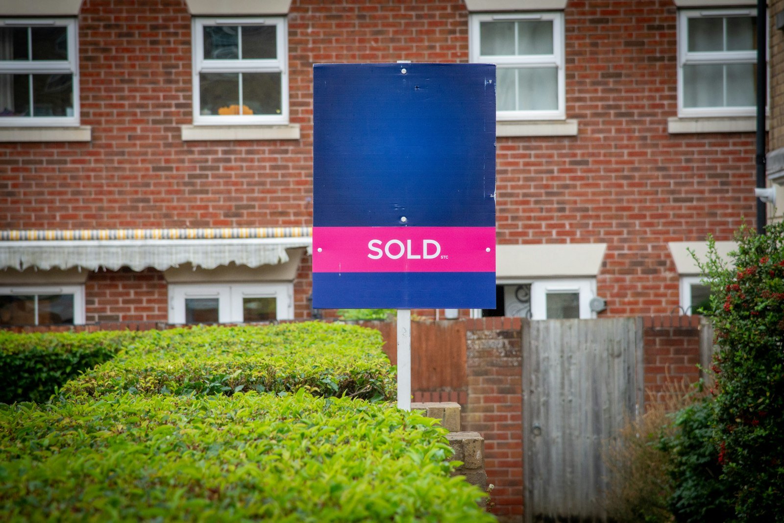 Sold sign in front of a home